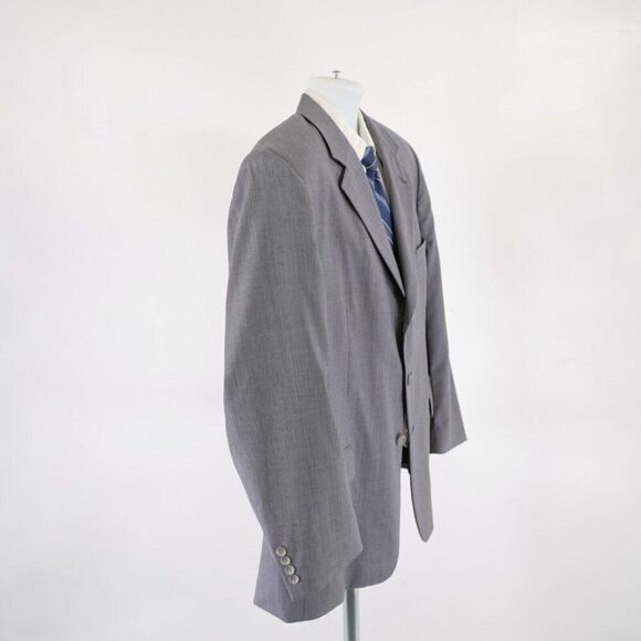 Joseph & Feiss International Twill Wool Gray 44R / Slim 46R Blazer 3 Button - Picture 7 of 12